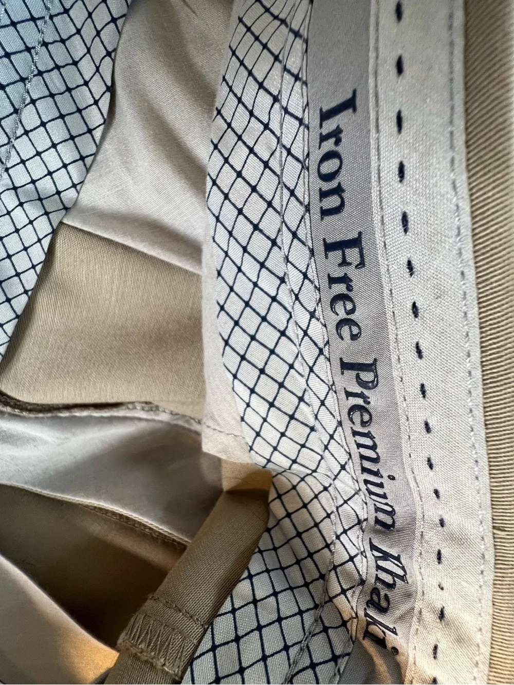 Haggar Premium Iron Free Khaki Slim Straight Fit Flat Front Pockets 32X29 👍